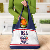 USA Ice Hockey Grocery Bag American Eagle Spirit White Version