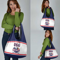 USA Ice Hockey Grocery Bag American Eagle Spirit White Version