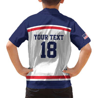 USA Ice Hockey Custom Hawaiian Shirt American Eagle Spirit White Version