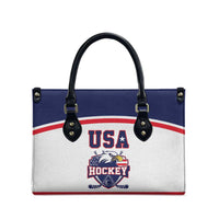 USA Ice Hockey Leather Bag American Eagle Spirit White Version