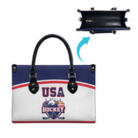 USA Ice Hockey Leather Bag American Eagle Spirit White Version