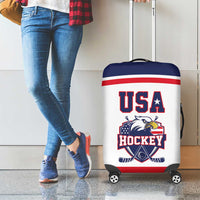 USA Ice Hockey Luggage Cover American Eagle Spirit White Version