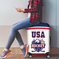 USA Ice Hockey Luggage Cover American Eagle Spirit White Version