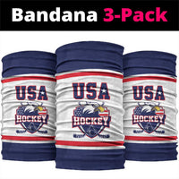 USA Ice Hockey Neck Gaiter American Eagle Spirit White Version