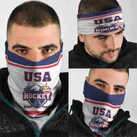 USA Ice Hockey Neck Gaiter American Eagle Spirit White Version