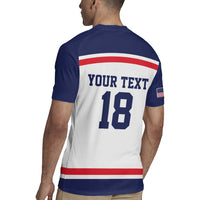USA Ice Hockey Custom Rugby Jersey American Eagle Spirit White Version