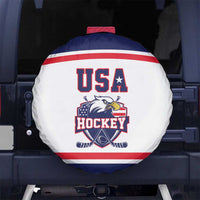 USA Ice Hockey Spare Tire Cover American Eagle Spirit White Version