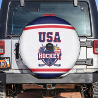 USA Ice Hockey Spare Tire Cover American Eagle Spirit White Version