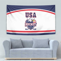 USA Ice Hockey Tapestry American Eagle Spirit White Version