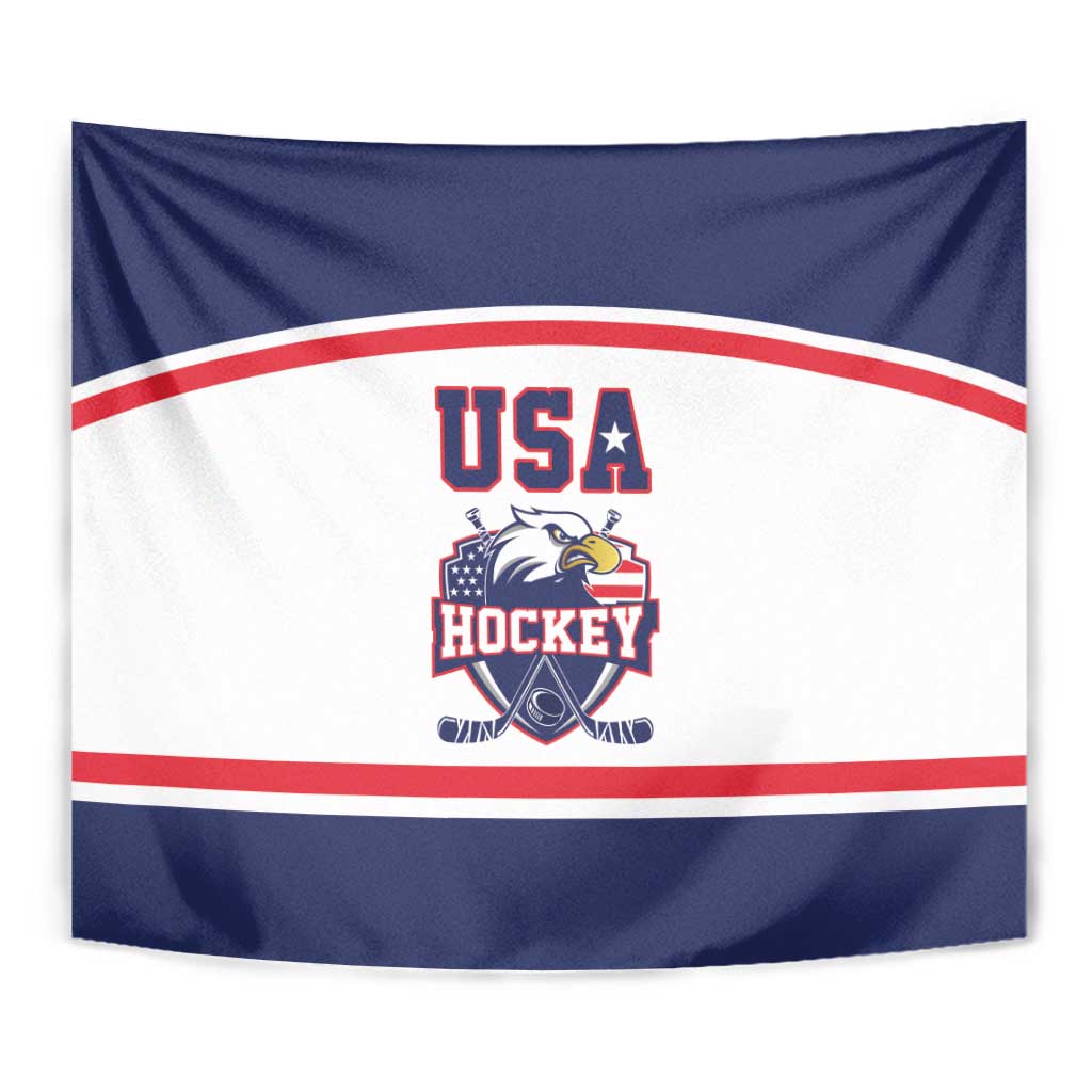 USA Ice Hockey Tapestry American Eagle Spirit White Version