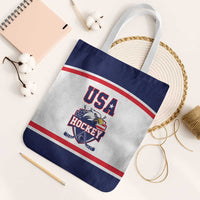 USA Ice Hockey Tote Bag American Eagle Spirit White Version