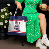 USA Ice Hockey Tote Bag American Eagle Spirit White Version