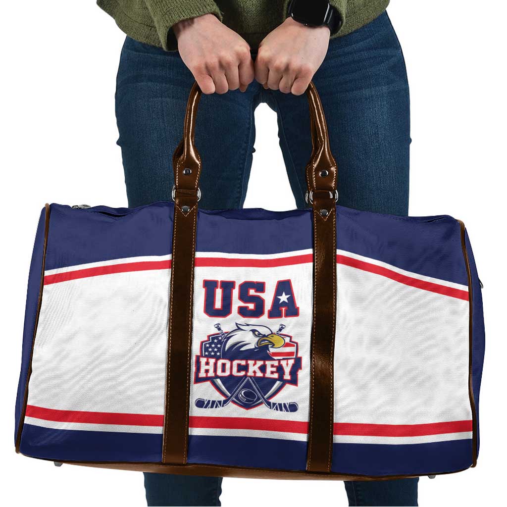 USA Ice Hockey Travel Bag American Eagle Spirit White Version