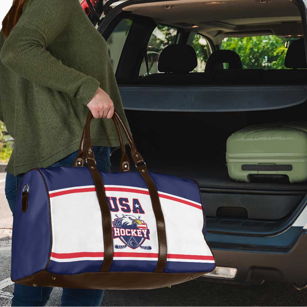 USA Ice Hockey Travel Bag American Eagle Spirit White Version