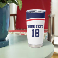 USA Ice Hockey Custom Tumbler Cup American Eagle Spirit White Version