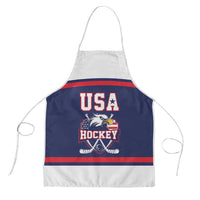 USA Ice Hockey Apron American Eagle Spirit Blue Version