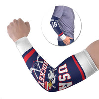 USA Ice Hockey Custom Arm Sleeves American Eagle Spirit Blue Version