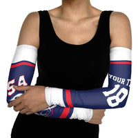 USA Ice Hockey Custom Arm Sleeves American Eagle Spirit Blue Version
