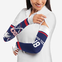 USA Ice Hockey Custom Arm Sleeves American Eagle Spirit Blue Version