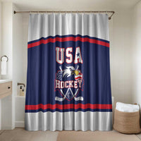 USA Ice Hockey Bathroom Set American Eagle Spirit Blue Version