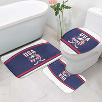 USA Ice Hockey Bathroom Set American Eagle Spirit Blue Version