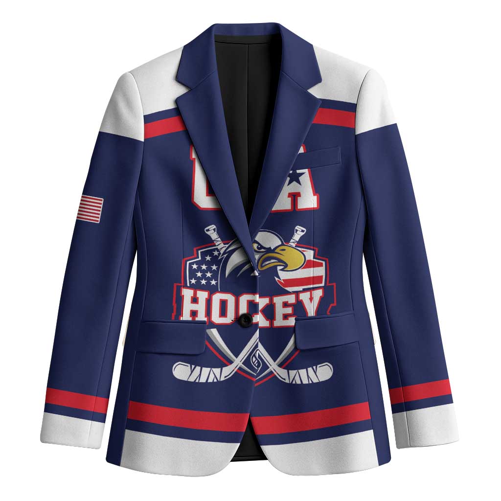 USA Ice Hockey Custom Blazer American Eagle Spirit Blue Version