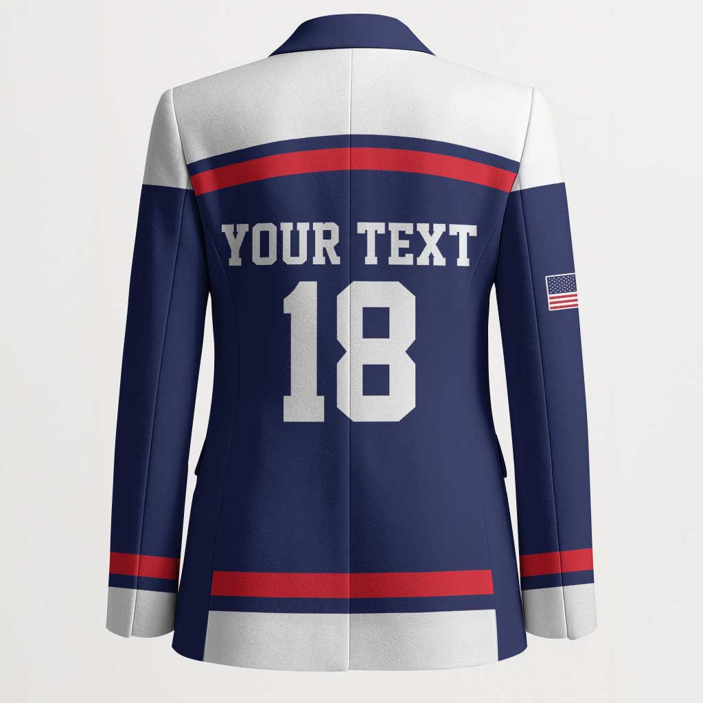 USA Ice Hockey Custom Blazer American Eagle Spirit Blue Version