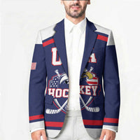USA Ice Hockey Custom Blazer American Eagle Spirit Blue Version