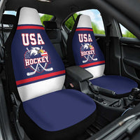 USA Ice Hockey Car Seat Cover American Eagle Spirit Blue Version