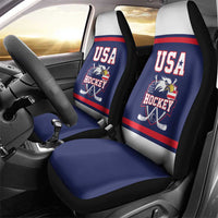 USA Ice Hockey Car Seat Cover American Eagle Spirit Blue Version