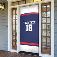 USA Ice Hockey Custom Door Cover American Eagle Spirit Blue Version