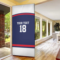 USA Ice Hockey Custom Door Cover American Eagle Spirit Blue Version