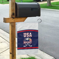 USA Ice Hockey Garden Flag American Eagle Spirit Blue Version