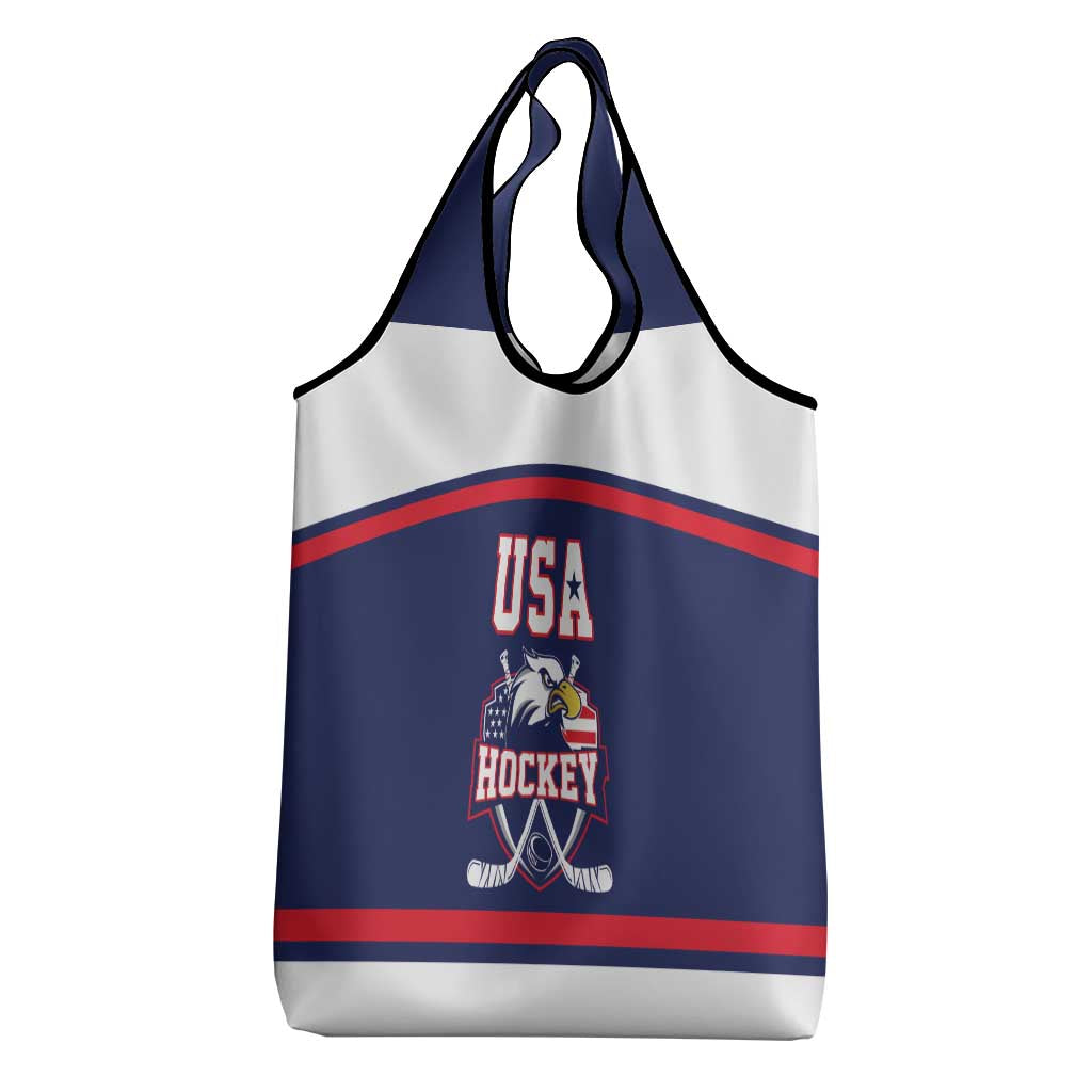 USA Ice Hockey Grocery Bag American Eagle Spirit Blue Version