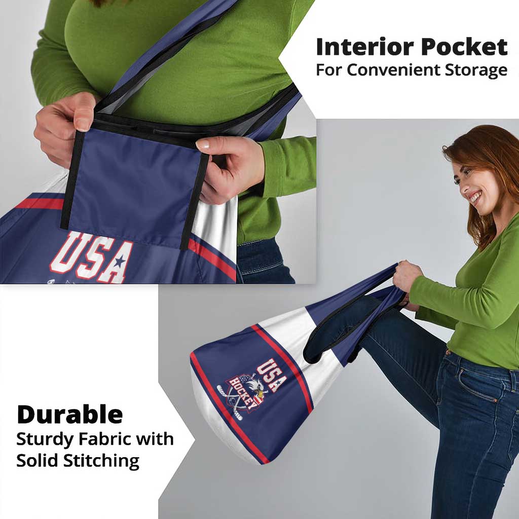 USA Ice Hockey Grocery Bag American Eagle Spirit Blue Version