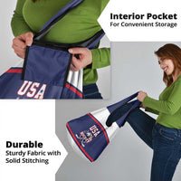USA Ice Hockey Grocery Bag American Eagle Spirit Blue Version