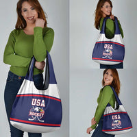 USA Ice Hockey Grocery Bag American Eagle Spirit Blue Version