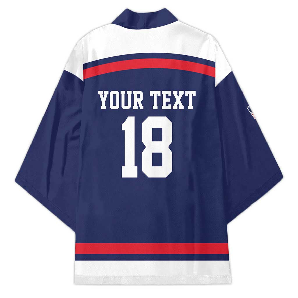USA Ice Hockey Custom Kimono American Eagle Spirit Blue Version