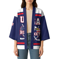 USA Ice Hockey Custom Kimono American Eagle Spirit Blue Version