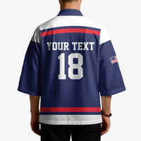 USA Ice Hockey Custom Kimono American Eagle Spirit Blue Version