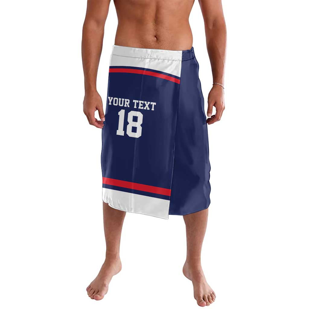 USA Ice Hockey Custom Lavalava American Eagle Spirit Blue Version