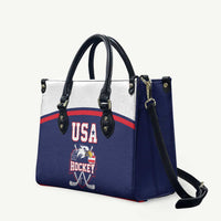 USA Ice Hockey Leather Bag American Eagle Spirit Blue Version