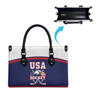 USA Ice Hockey Leather Bag American Eagle Spirit Blue Version