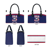 USA Ice Hockey Leather Bag American Eagle Spirit Blue Version