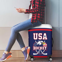 USA Ice Hockey Luggage Cover American Eagle Spirit Blue Version