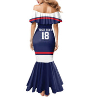 USA Ice Hockey Custom Mermaid Dress American Eagle Spirit Blue Version