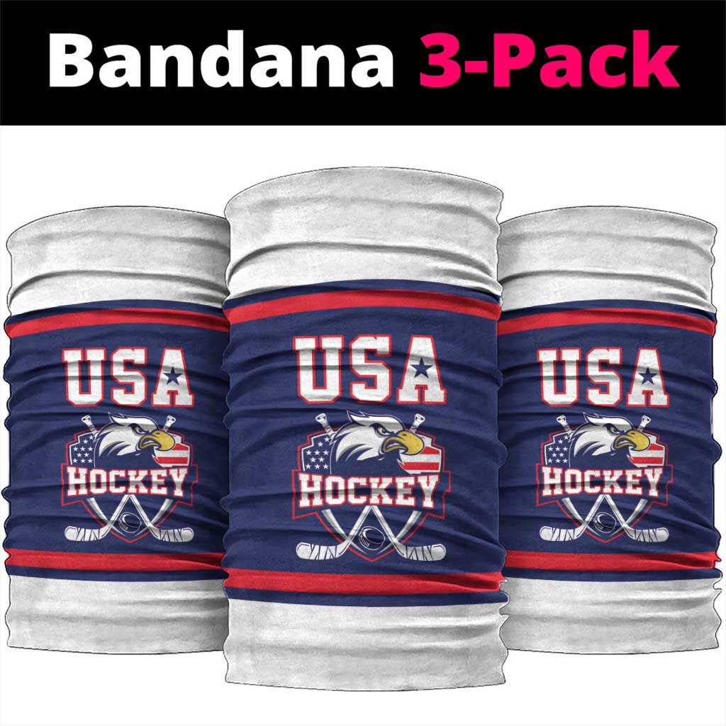 USA Ice Hockey Neck Gaiter American Eagle Spirit Blue Version