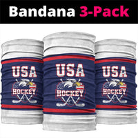 USA Ice Hockey Neck Gaiter American Eagle Spirit Blue Version