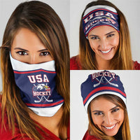 USA Ice Hockey Neck Gaiter American Eagle Spirit Blue Version