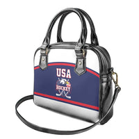 USA Ice Hockey Shoulder Handbag American Eagle Spirit Blue Version